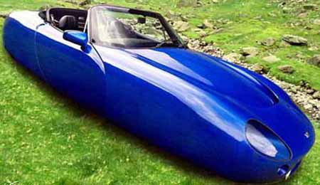 A hovercar in parkland on New Paris