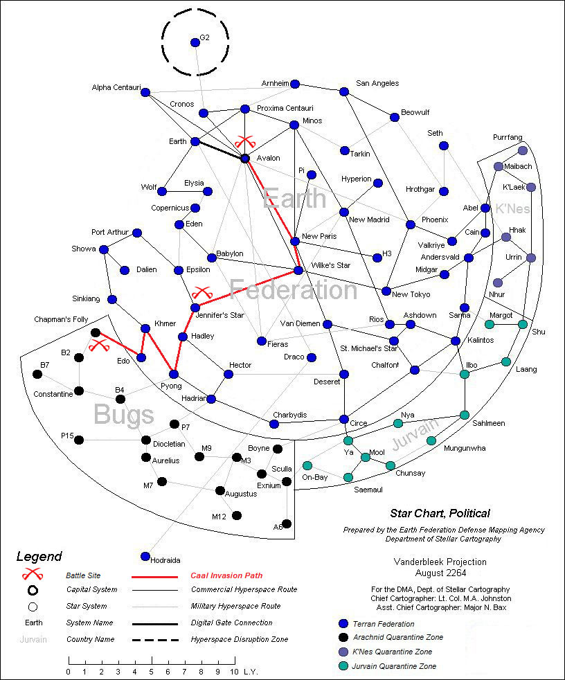 Galactic Map: August, 2264